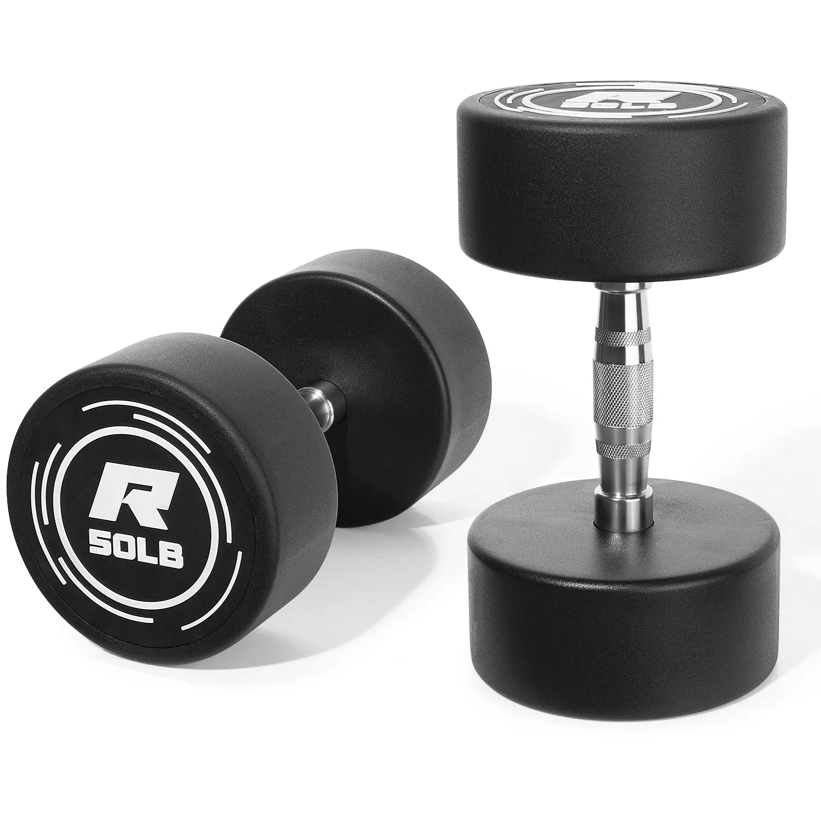 RitFit PVC-Coated Round Head Dumbbells in Pairs