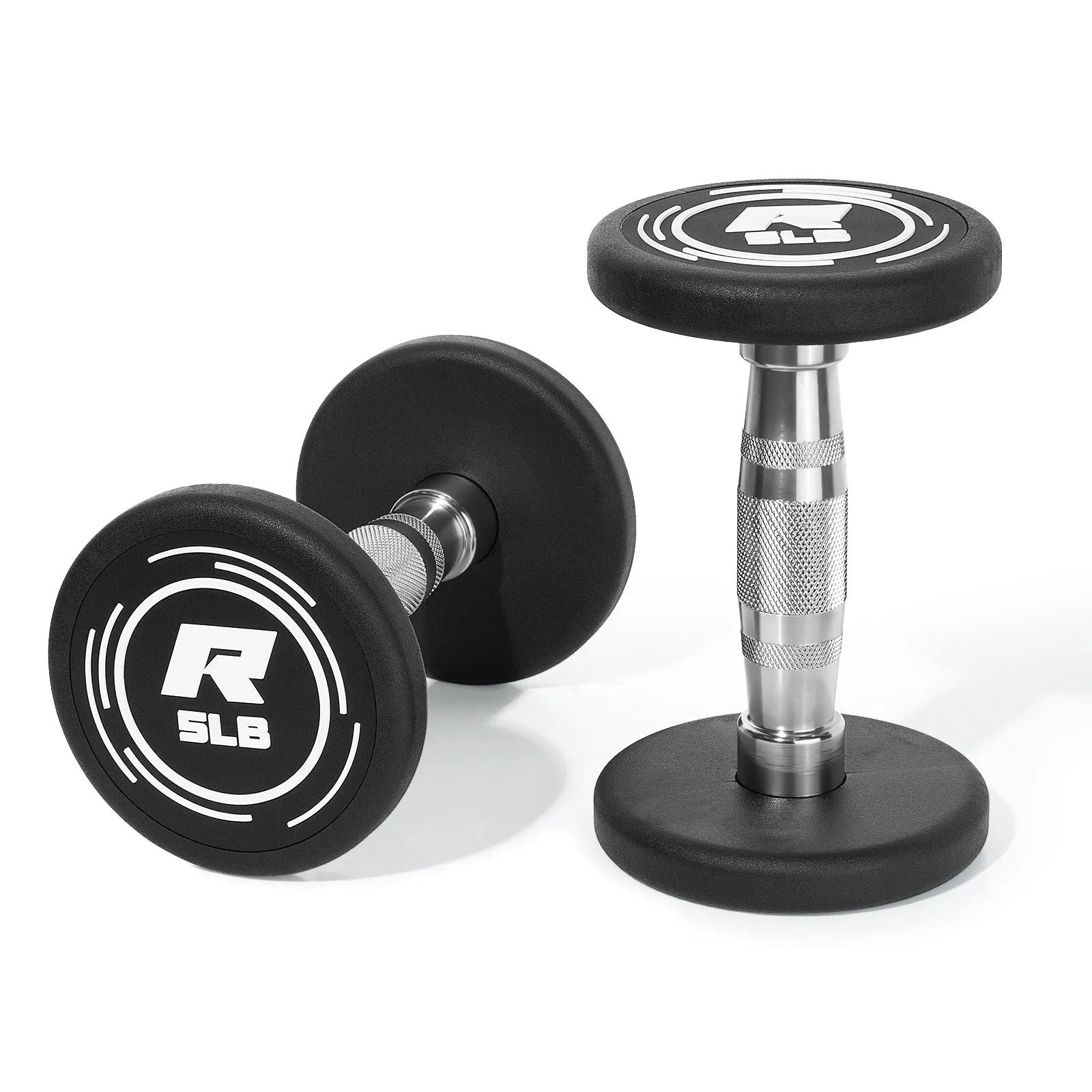 RitFit PVC-Coated Round Head Dumbbells in Pairs
