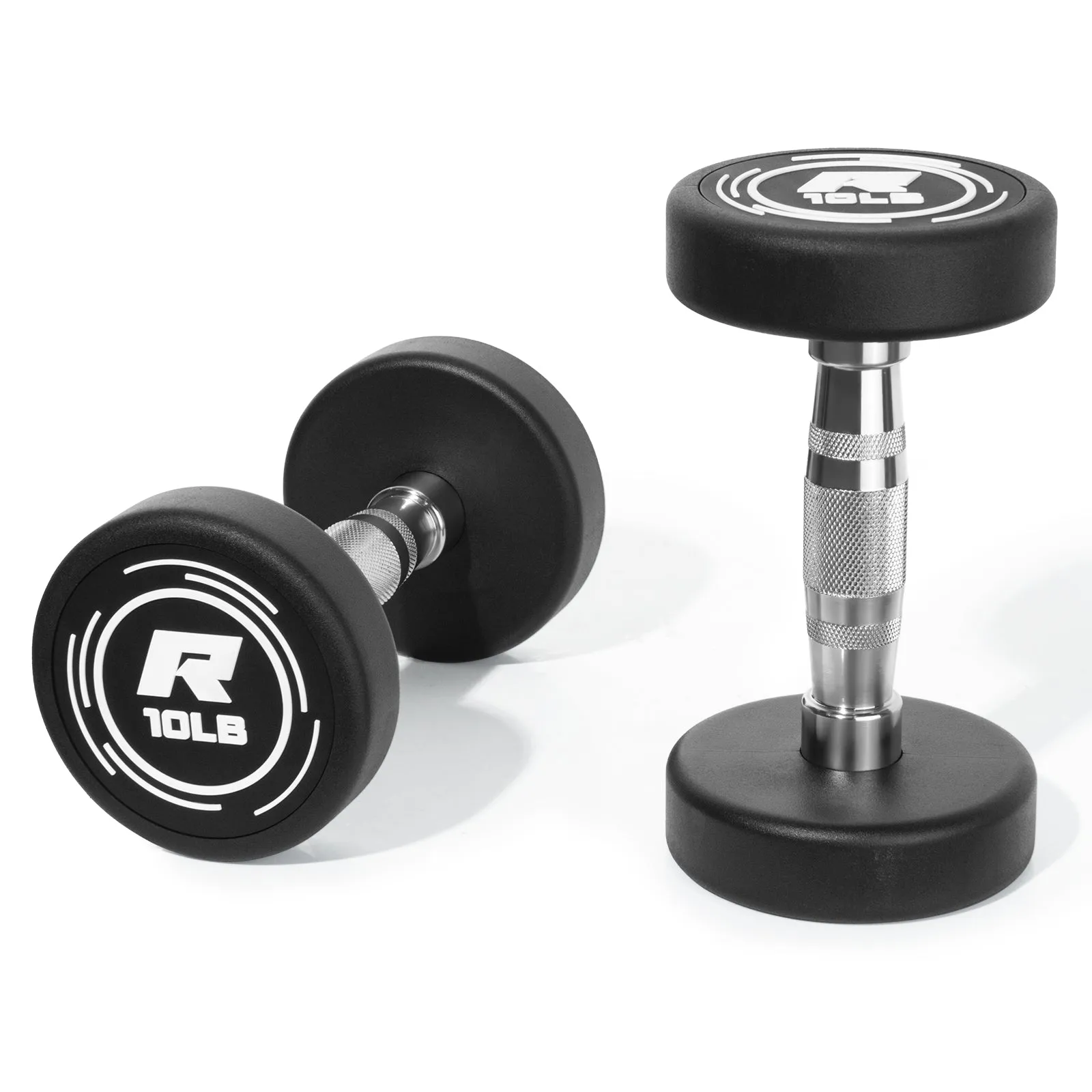 RitFit PVC-Coated Round Head Dumbbells in Pairs