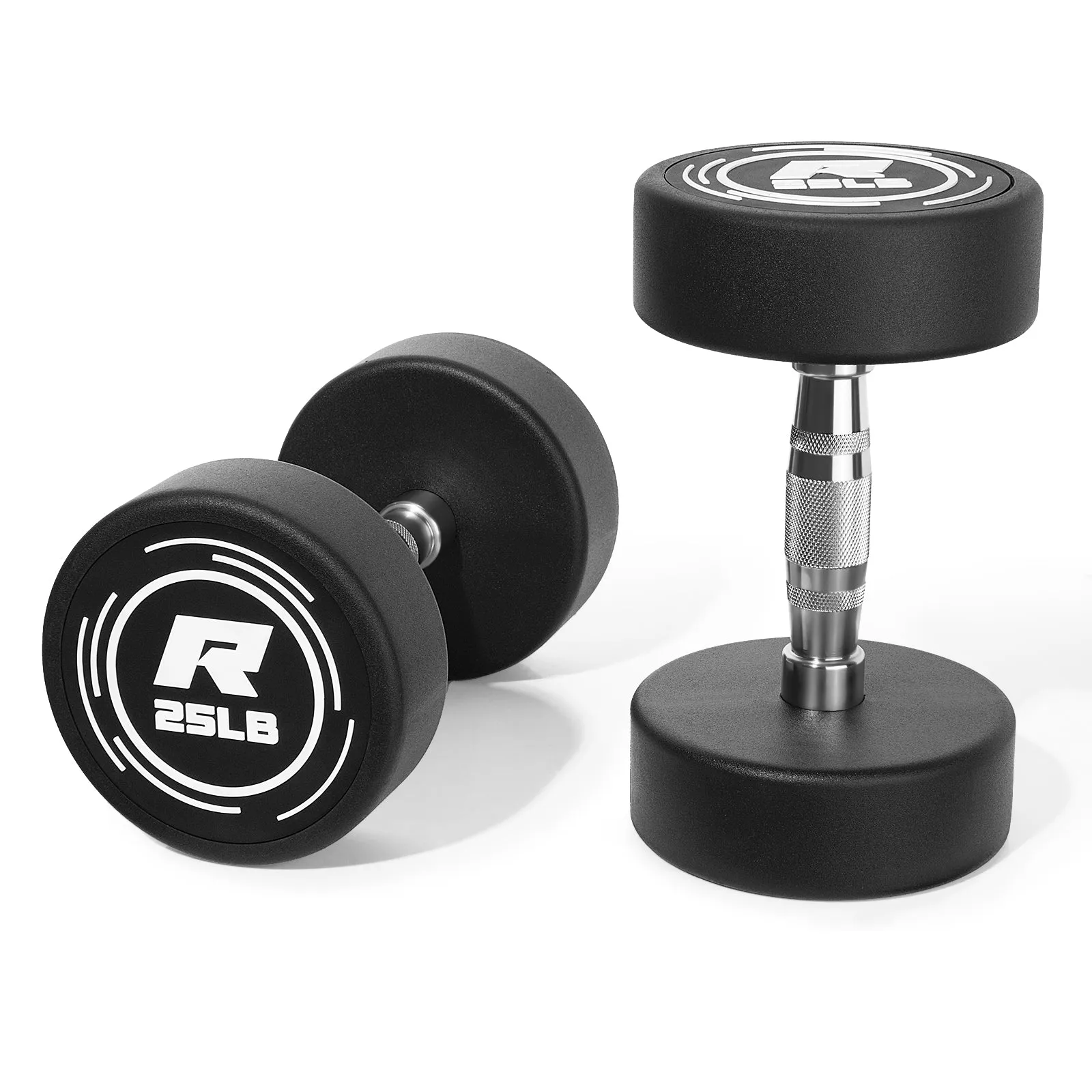 RitFit PVC-Coated Round Head Dumbbells in Pairs