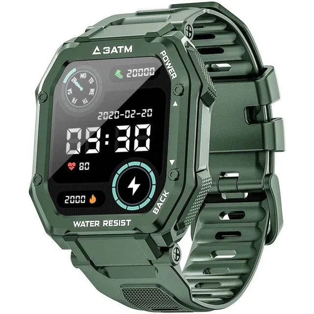 SENBONO 1.69 Inch 3 ATM IP68 Waterproof Smart watch Men Women Fitness Tracker Blood Pressure Monitor Outdoor Sports