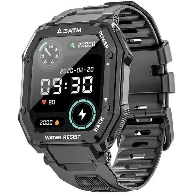SENBONO 1.69 Inch 3 ATM IP68 Waterproof Smart watch Men Women Fitness Tracker Blood Pressure Monitor Outdoor Sports