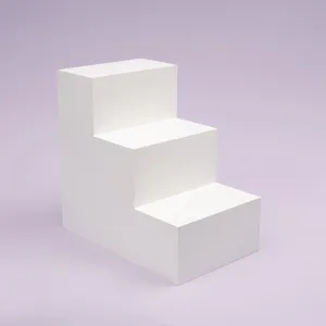 Spectrum White PRO.PROPS Styling Photography Stair Prop - Large 3 Steps