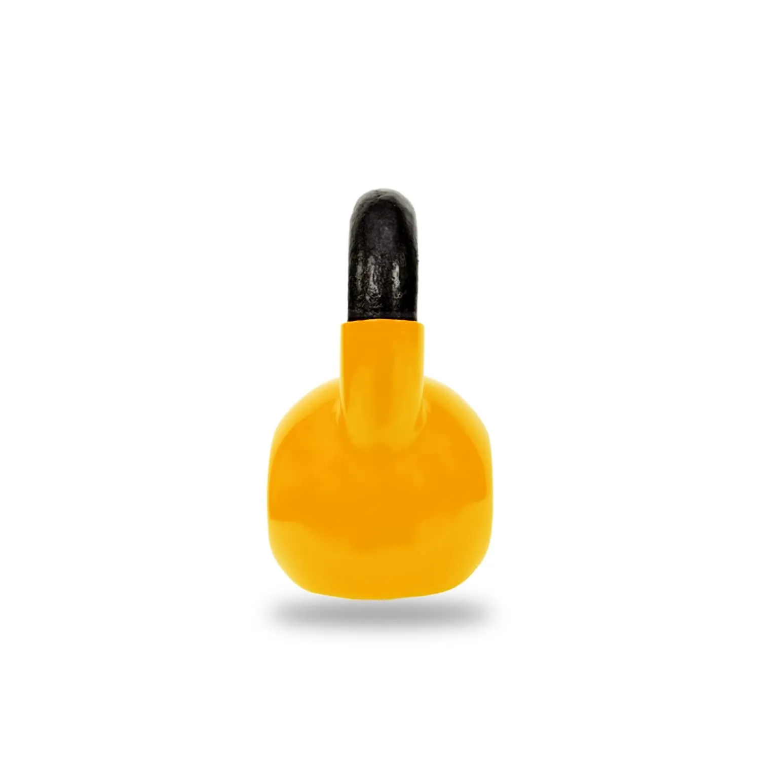 Strauss Premium Vinyl Kettlebell Weight for Men & Women | 4 Kg | Ideal for Home Workout, Yoga, Pilates, Gym Exercises | Non-Slip, Easy to Hold, Scratch Resistant (Yellow)