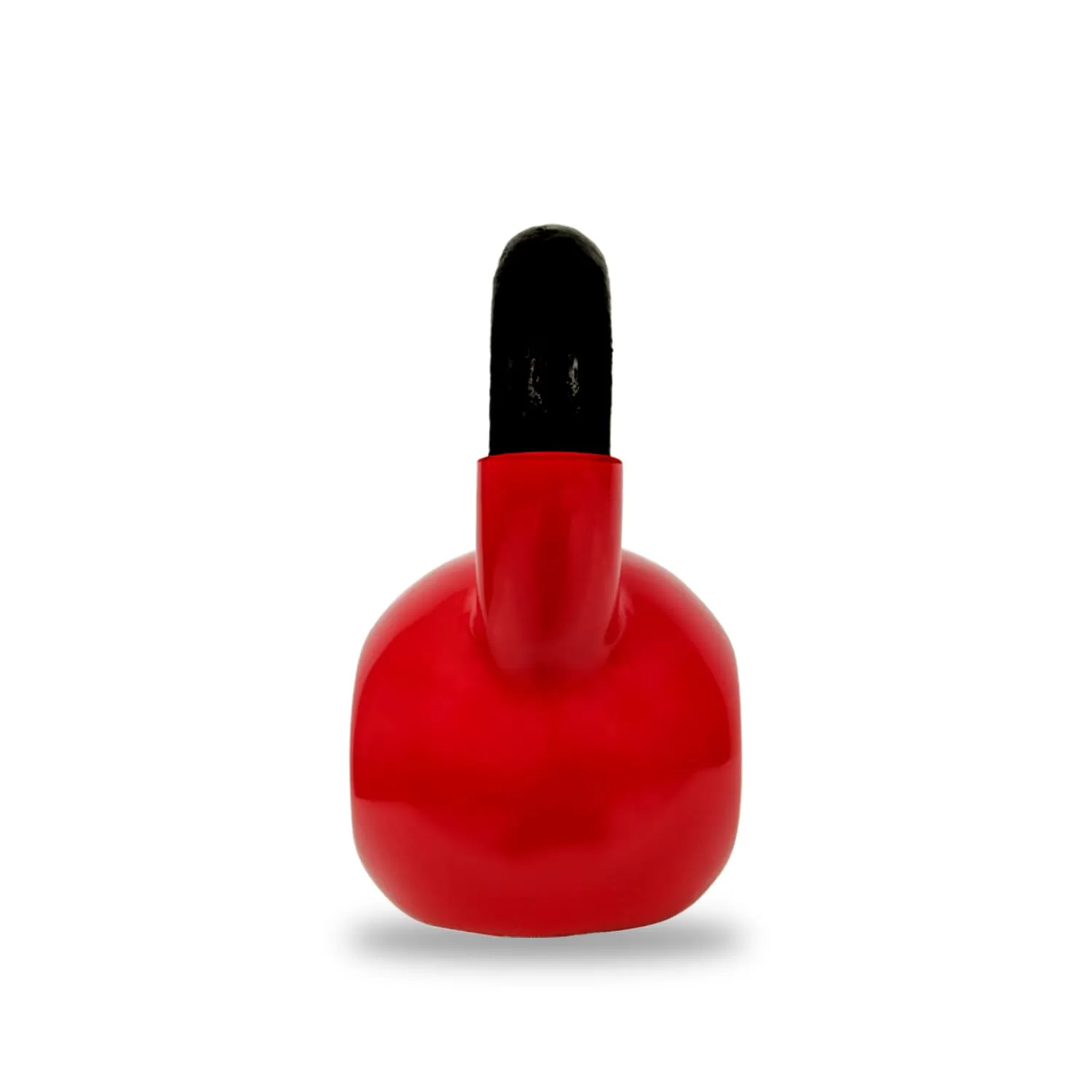 Strauss Premium Vinyl Kettlebell Weight for Men & Women | 6 Kg | Ideal for Home Workout, Yoga, Pilates, Gym Exercises | Non-Slip, Easy to Hold, Scratch Resistant (Red)