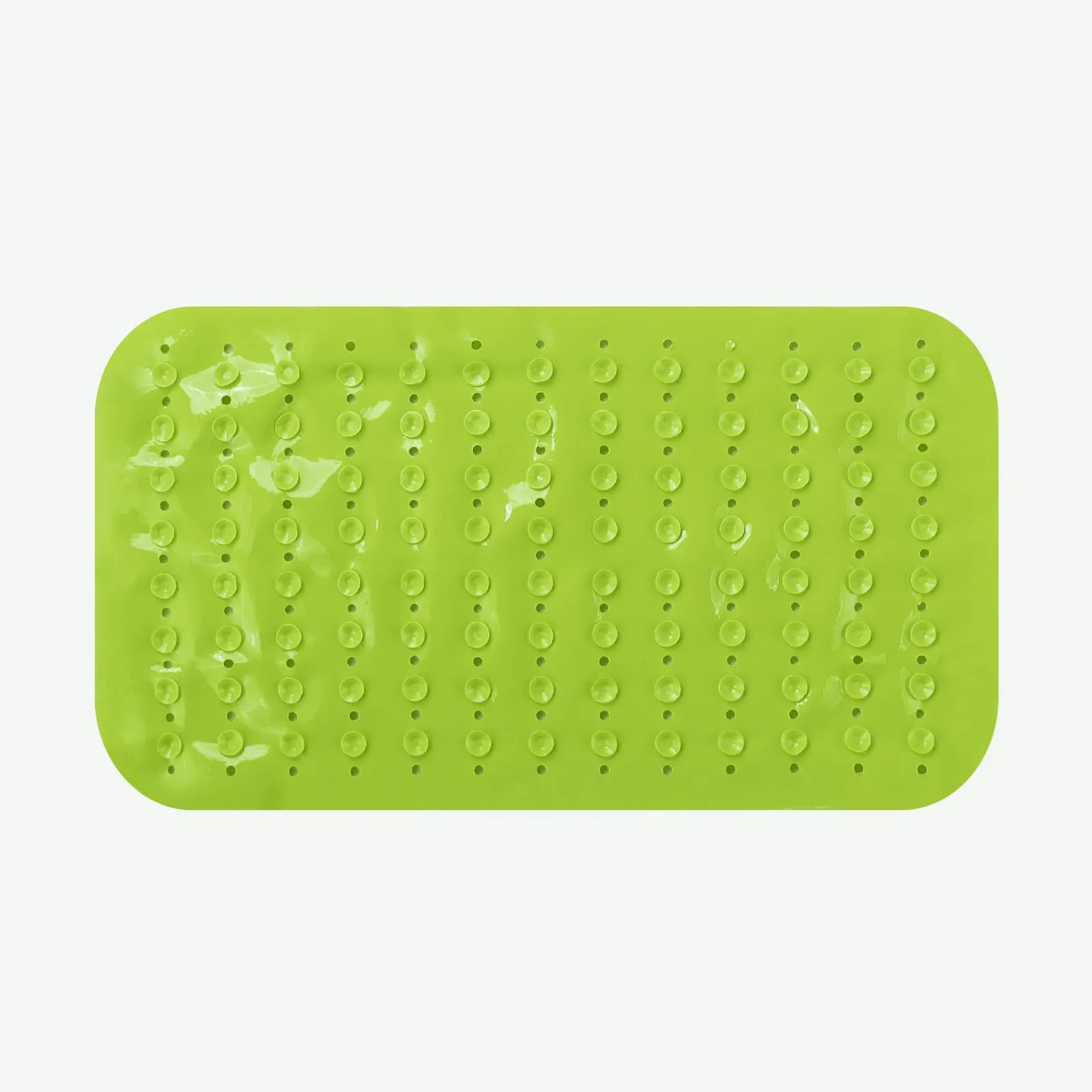 UMAI X SAVYA Home Anti Skid Bath Mat for Bathroom, PVC Bath Mat with Suction Cup, Machine Washable Floor Mat (67x37 cm) (Green)