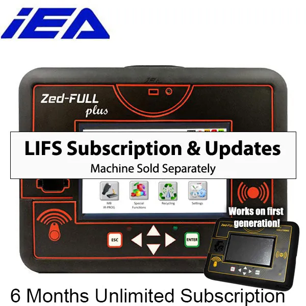Unlimited LIFS Subscription 1 Month - 24 Months for IEA Zed Full - VAG CANBUS / VAG K-LINE / VAG UDS OBD - ( Machine Sold Separately )