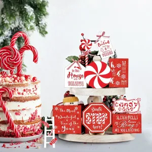 valiant Easter Savings Clearance! PRETXORVE Easter Tiered Tray Decorations Set, Spring Tiered Tray Decorations Set, Wooden Easter Tiered Tray Decor, Sign Tiered Tray, Easter Home Decoration Ornament Christmas Tray Decor J Christmas