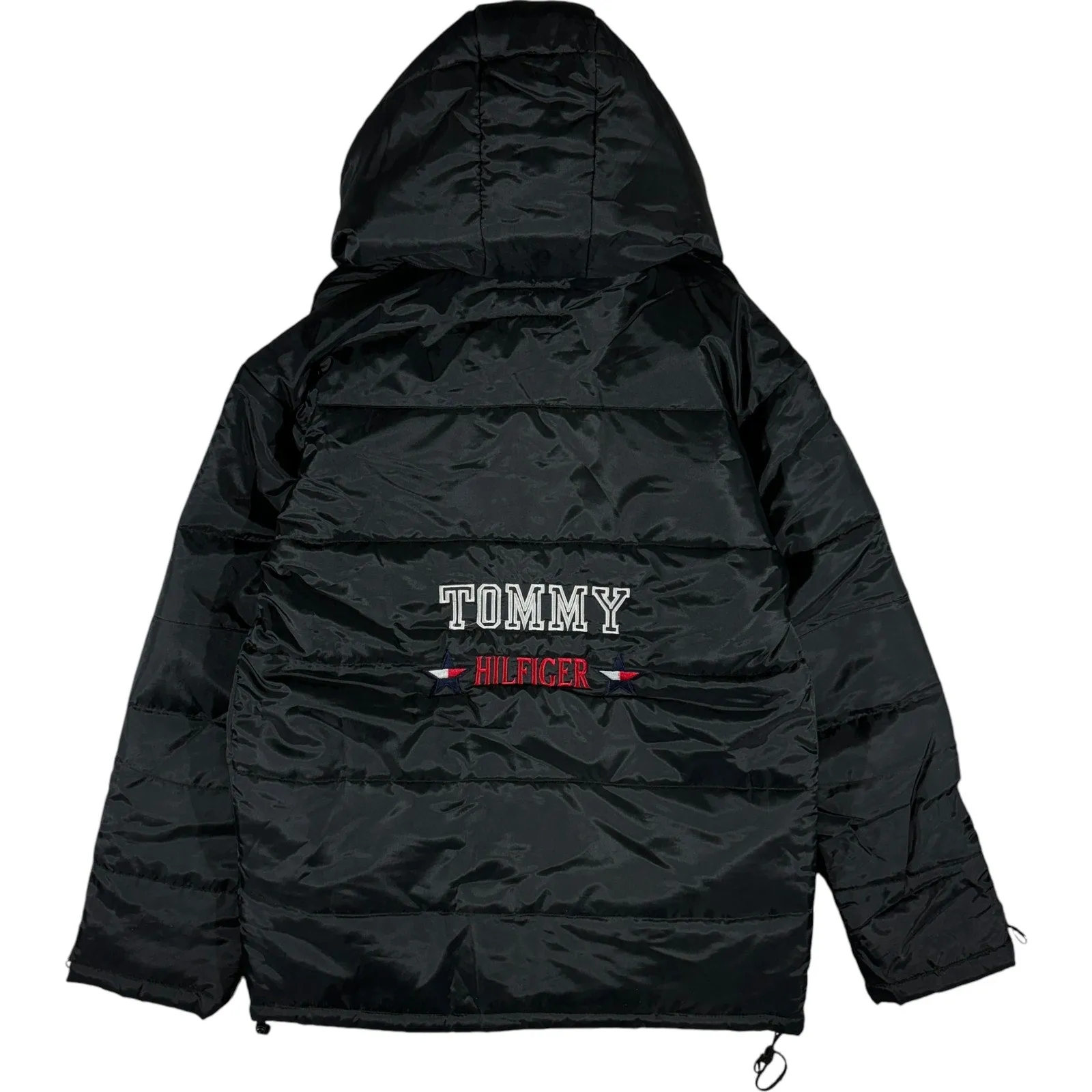 Vintage Tommy Hilfiger Rowing Logo Hooded Puffer Jacket