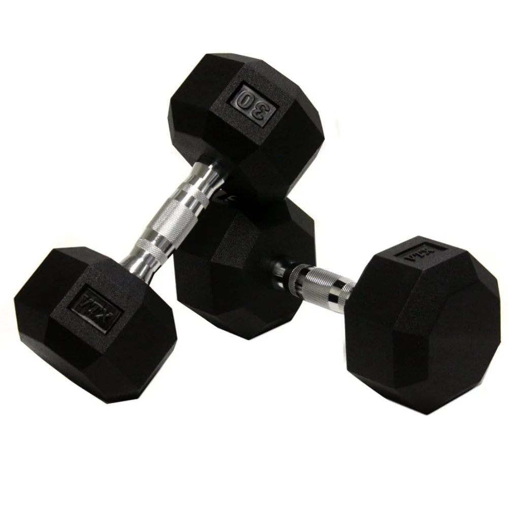 VTX 80 lb - 100 lb 8-sided Urethane Dumbbell Set