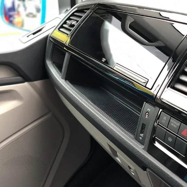 VW T6 Transporter Interior Lower Dash Mats/Cover Dash Tidy Direct fit Camper Van