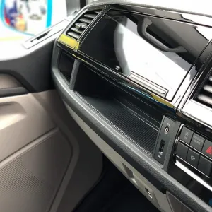 VW T6 Transporter Interior Lower Dash Mats/Cover Dash Tidy Direct fit Camper Van