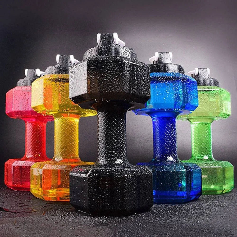 Water Dumbbell Sport Bottle Large Capacity Fitness Bodybuilding Exercise Outdoor