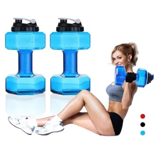 Water Dumbbell Sport Bottle Large Capacity Fitness Bodybuilding Exercise Outdoor
